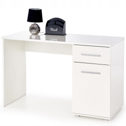 Halmar biurko LIMA B-1 biały-MDF laminat, połysk obrzeża ABS 120x55