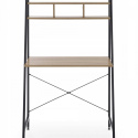 Halmar biurko NARVIK B2 stal malowana czarny / dąb sonoma MDF fornir, 84x46 półki Halmar biurko NARVIK B2 stal malowana czarny / dąb sonoma MDF fornir, 84x46 półki