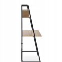 Halmar biurko NARVIK B2 stal malowana czarny / dąb sonoma MDF fornir, 84x46 półki Halmar biurko NARVIK B2 stal malowana czarny / dąb sonoma MDF fornir, 84x46 półki