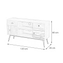 Halmar szafka MEZO RTV1 wielobarwny, MDF laminowany, stal malowana 120x39 Halmar szafka MEZO RTV1 wielobarwny, MDF laminowany, stal malowana 120x39