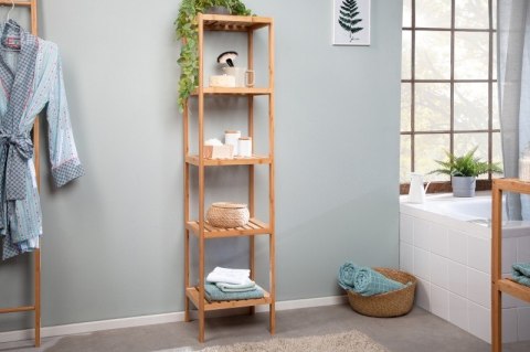 Invicta Interior INVICTA regał BAMBOO SPA 145 cm - naturalne drewno bambusowe, możliwość mocowania do ściany Invicta Interior INVICTA regał BAMBOO SPA 145 cm - naturalne drewno bambusowe, możliwość mocowania do ściany