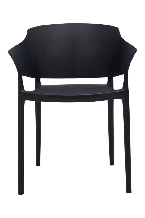 King Home Krzesło BIG BACK czarne - polipropylen - do jadalni, restauracji, biura King Home Krzesło BIG BACK czarne - polipropylen - do jadalni, restauracji, biura