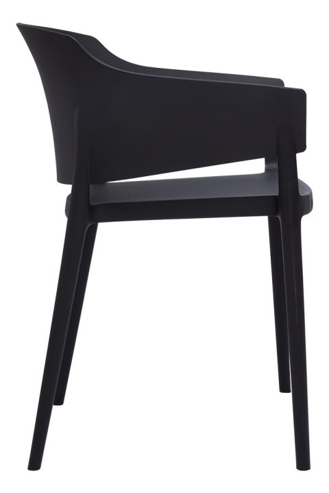 King Home Krzesło BIG BACK czarne - polipropylen - do jadalni, restauracji, biura King Home Krzesło BIG BACK czarne - polipropylen - do jadalni, restauracji, biura