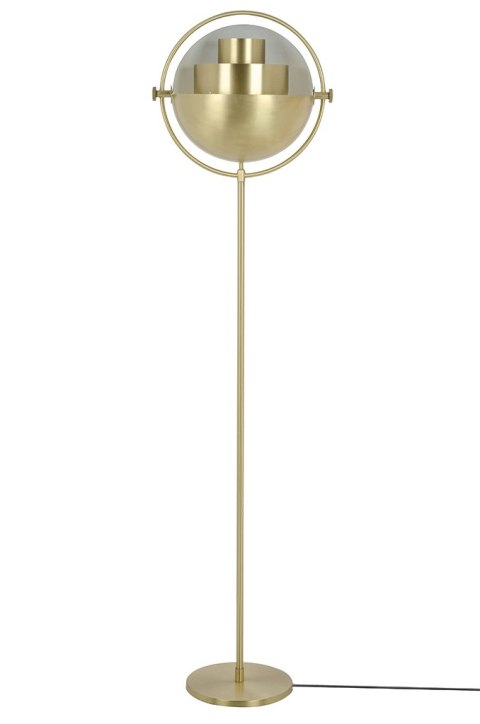 King Home Lampa podłogowa VARIA złota - stal nierdzewna - ruchomy kulisty klosz King Home Lampa podłogowa VARIA złota - stal nierdzewna - ruchomy kulisty klosz