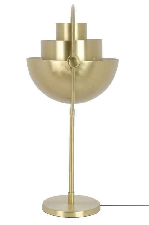 King Home Lampa stołowa nocna VARIA złota - stal węglowa - ruchomy kulisty klosz King Home Lampa stołowa nocna VARIA złota - stal węglowa - ruchomy kulisty klosz