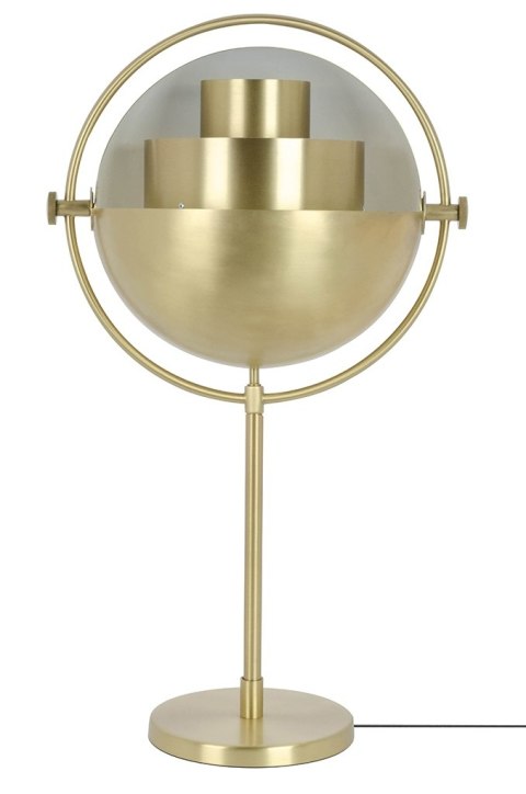 King Home Lampa stołowa nocna VARIA złota - stal węglowa - ruchomy kulisty klosz King Home Lampa stołowa nocna VARIA złota - stal węglowa - ruchomy kulisty klosz