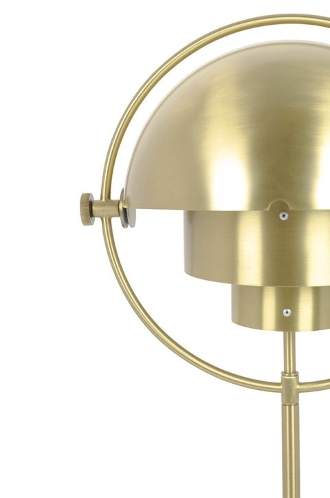 King Home Lampa stołowa nocna VARIA złota - stal węglowa - ruchomy kulisty klosz King Home Lampa stołowa nocna VARIA złota - stal węglowa - ruchomy kulisty klosz