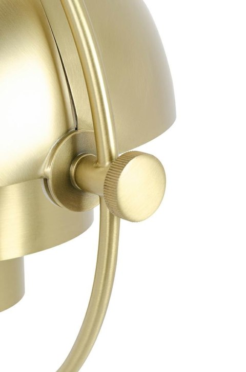 King Home Lampa stołowa nocna VARIA złota - stal węglowa - ruchomy kulisty klosz King Home Lampa stołowa nocna VARIA złota - stal węglowa - ruchomy kulisty klosz