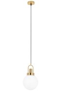 King Home Lampa wisząca NIPP złota - stal nierdzewna, mleczne matowe szkło - do domu, baru, restauracji King Home Lampa wisząca NIPP złota - stal nierdzewna, mleczne matowe szkło - do domu, baru, restauracji