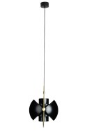 King Home Lampa wisząca sufitowa VARIA czarna - stal nierdzewna złoty uchwyt - ruchomy kulisty klosz King Home Lampa wisząca sufitowa VARIA czarna - stal nierdzewna złoty uchwyt - ruchomy kulisty klosz