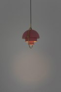 King Home Lampa wisząca sufitowa VARIA różowa - stal nierdzewna złoty uchwyt - ruchomy kulisty klosz King Home Lampa wisząca sufitowa VARIA różowa - stal nierdzewna złoty uchwyt - ruchomy kulisty klosz