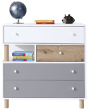 ZESTAW MEBLI DO POKOJU MŁODZIEŻOWEGO Z BIURKIEM Meblar FARO System C BIAŁY LUX / DĄB ARTISAN / SZARY PŁYTA LAMINOWANA ZESTAW MEBLI DO POKOJU MŁODZIEŻOWEGO Z BIURKIEM Meblar FARO System C BIAŁY LUX / DĄB ARTISAN / SZARY PŁYTA LAMINOWANA