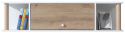 ZESTAW MEBLI DO POKOJU MŁODZIEŻOWEGO Z BIURKIEM Meblar FARO System C BIAŁY LUX / DĄB ARTISAN / SZARY PŁYTA LAMINOWANA ZESTAW MEBLI DO POKOJU MŁODZIEŻOWEGO Z BIURKIEM Meblar FARO System C BIAŁY LUX / DĄB ARTISAN / SZARY PŁYTA LAMINOWANA