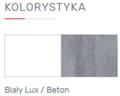 KOMODA Z SZUFLADAMI I PÓŁKAMI SIGMA System SI11 Meblar - Biały Lux / Beton MEBLE MŁODZIEŻOWE PŁYTA LAMINOWANA OBRZEŻA ABS KOMODA Z SZUFLADAMI I PÓŁKAMI SIGMA System SI11 Meblar - Biały Lux / Beton MEBLE MŁODZIEŻOWE PŁYTA LAMINOWANA OBRZEŻA ABS