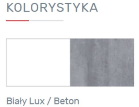 SZAFA NAROŻNA MŁODZIEŻOWA GARDEROBA DWUDRZWIOWA Meblar SIGMA System SI1- Biały Lux / Beton Z DRĄŻKIEM SZUFLADAMI PÓŁKAMI LAMINAT SZAFA NAROŻNA MŁODZIEŻOWA GARDEROBA DWUDRZWIOWA Meblar SIGMA System SI1- Biały Lux / Beton Z DRĄŻKIEM SZUFLADAMI PÓŁKAMI LAMINAT