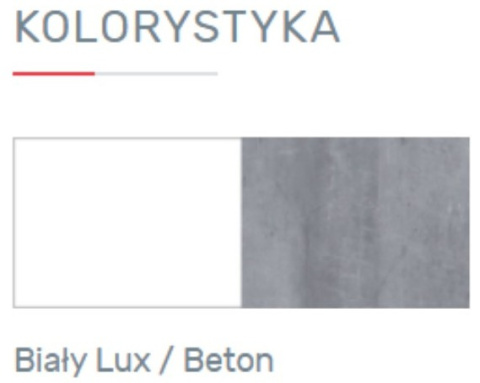REGAŁ PÓŁKI NA KSIĄŻKI SIGMA System SI4 Meblar - Biały Lux / Beton - z półkami i wnękami MEBLE MŁODZIEŻOWE LAMINAT OBRZEŻA ABS REGAŁ PÓŁKI NA KSIĄŻKI SIGMA System SI4 Meblar - Biały Lux / Beton - z półkami i wnękami MEBLE MŁODZIEŻOWE LAMINAT OBRZEŻA ABS