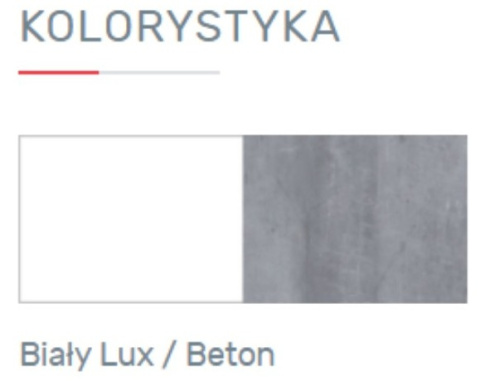 REGAŁ MŁODZIEŻOWY BIELIŹNIARKA SIGMA System SI5 Meblar - Biały Lux / Beton -z półkami i wnękami PŁYTA LAMINOWANA OBRZEŻA ABS REGAŁ MŁODZIEŻOWY BIELIŹNIARKA SIGMA System SI5 Meblar - Biały Lux / Beton -z półkami i wnękami PŁYTA LAMINOWANA OBRZEŻA ABS