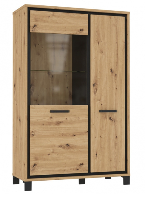 Meble Forte TRONDHEIM TDHV622L-C773 Witryna L Dąb Artisan/Dąb czarny Meble Forte TRONDHEIM TDHV622L-C773 Witryna L Dąb Artisan/Dąb czarny