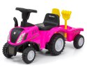 POJAZD JEŹDZIK New Holland T7 Milly Mally TRAKTOR Pink RÓŻOWY Z PRZYCZEPKĄ grabiami i łopatką światła dźwięki POJAZD JEŹDZIK New Holland T7 Milly Mally TRAKTOR Pink RÓŻOWY Z PRZYCZEPKĄ grabiami i łopatką światła dźwięki