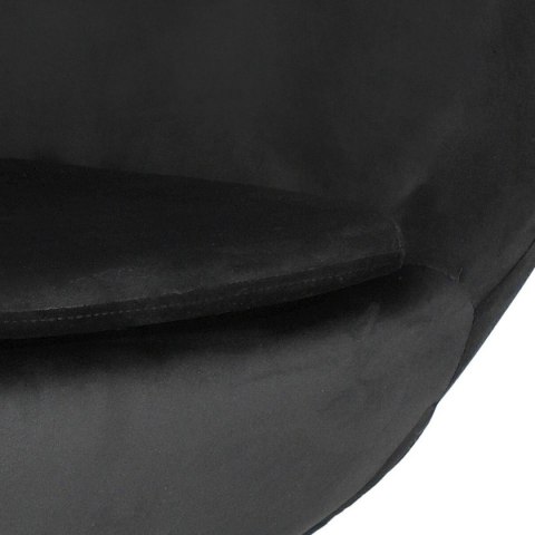 D2.DESIGN Fotel relaksacyjny Jajo Velvet Gold czarny - bujany fotel wypoczynkowy, kołyska, obrotowy - złota noga D2.DESIGN Fotel relaksacyjny Jajo Velvet Gold czarny - bujany fotel wypoczynkowy, kołyska, obrotowy - złota noga