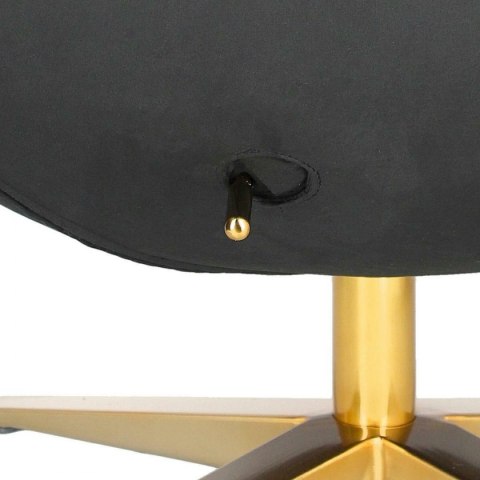 D2.DESIGN Fotel relaksacyjny Jajo Velvet Gold czarny - bujany fotel wypoczynkowy, kołyska, obrotowy - złota noga D2.DESIGN Fotel relaksacyjny Jajo Velvet Gold czarny - bujany fotel wypoczynkowy, kołyska, obrotowy - złota noga