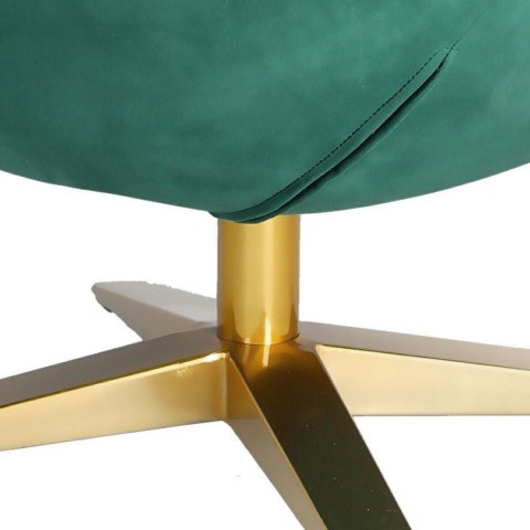 D2.DESIGN Fotel relaksacyjny Jajo Velvet Gold zielony ciemny - bujany fotel wypoczynkowy, kołyska, obrotowy - złota noga D2.DESIGN Fotel relaksacyjny Jajo Velvet Gold zielony ciemny - bujany fotel wypoczynkowy, kołyska, obrotowy - złota noga