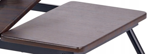 STOLIK NA LAPTOPA B19 Halmar CIEMNY ORZECH MDF laminowany, stal malowana STOLIK NA LAPTOPA B19 Halmar CIEMNY ORZECH MDF laminowany, stal malowana