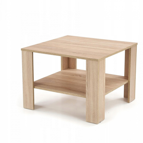 Halmar ława z półką KWADRO KWADRAT kolor dąb sonoma-MDF laminat 70x70 Halmar ława z półką KWADRO KWADRAT kolor dąb sonoma-MDF laminat 70x70