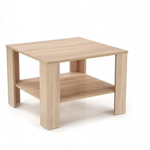 Halmar ława z półką KWADRO KWADRAT kolor dąb sonoma-MDF laminat 70x70 Halmar ława z półką KWADRO KWADRAT kolor dąb sonoma-MDF laminat 70x70