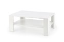 Halmar ława z półką KWADRO kolor biały-MDF laminowany 110x65 Halmar ława z półką KWADRO kolor biały-MDF laminowany 110x65