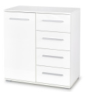 KOMODA LIMA KM-2 DRZWI SZUFLADY Halmar PŁYTA LAMINOWANA obrzeża ABS BIAŁA POŁYSK 77x40 KOMODA LIMA KM-2 DRZWI SZUFLADY Halmar PŁYTA LAMINOWANA obrzeża ABS BIAŁA POŁYSK 77x40