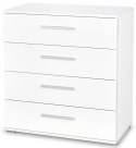 KOMODA Z SZUFLADAMI LIMA KM-3 Halmar MDF laminowany BIAŁY WYSOKI POŁYSK obrzeża ABS 77x40 KOMODA Z SZUFLADAMI LIMA KM-3 Halmar MDF laminowany BIAŁY WYSOKI POŁYSK obrzeża ABS 77x40