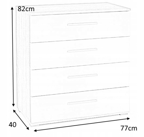 KOMODA Z SZUFLADAMI LIMA KM-3 Halmar DĄB SONOMA płyta meblowa laminowana OBRZEŻA ABS 77x40 KOMODA Z SZUFLADAMI LIMA KM-3 Halmar DĄB SONOMA płyta meblowa laminowana OBRZEŻA ABS 77x40