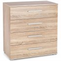 KOMODA Z SZUFLADAMI LIMA KM-3 Halmar DĄB SONOMA płyta meblowa laminowana OBRZEŻA ABS 77x40 KOMODA Z SZUFLADAMI LIMA KM-3 Halmar DĄB SONOMA płyta meblowa laminowana OBRZEŻA ABS 77x40