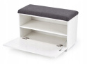 Halmar tapicerowana szafka na buty LIMA ST2 MDF laminat biały połysk, obrzeża ABS 70x32 Halmar tapicerowana szafka na buty LIMA ST2 MDF laminat biały połysk, obrzeża ABS 70x32