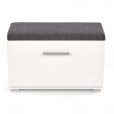 Halmar tapicerowana szafka na buty LIMA ST2 MDF laminat biały połysk, obrzeża ABS 70x32 Halmar tapicerowana szafka na buty LIMA ST2 MDF laminat biały połysk, obrzeża ABS 70x32
