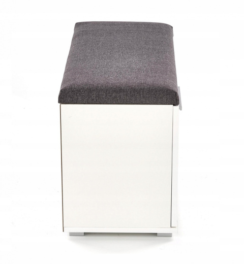 Halmar tapicerowana szafka na buty LIMA ST2 MDF laminat biały połysk, obrzeża ABS 70x32 Halmar tapicerowana szafka na buty LIMA ST2 MDF laminat biały połysk, obrzeża ABS 70x32