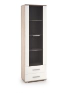 Halmar witryna LIMA W-1 szkło, MDF laminat, obrzeża ABS biały połysk/dąb sonoma 60x40 Halmar witryna LIMA W-1 szkło, MDF laminat, obrzeża ABS biały połysk/dąb sonoma 60x40