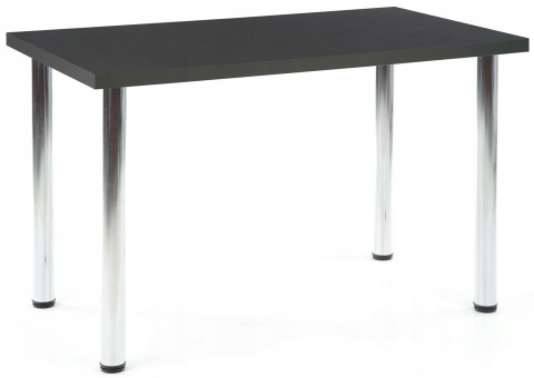 Halmar stół MODEX 120 kolor blat MDF fornir - antracyt, nogi - stal chrom 120x68 Halmar stół MODEX 120 kolor blat MDF fornir - antracyt, nogi - stal chrom 120x68