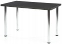 Halmar stół MODEX 120 kolor blat MDF fornir - antracyt, nogi - stal chrom 120x68 Halmar stół MODEX 120 kolor blat MDF fornir - antracyt, nogi - stal chrom 120x68