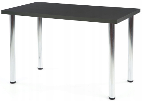Halmar stół MODEX 120 kolor blat MDF fornir - antracyt, nogi - stal chrom 120x68 Halmar stół MODEX 120 kolor blat MDF fornir - antracyt, nogi - stal chrom 120x68