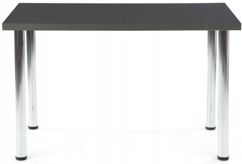 Halmar stół MODEX 120 kolor blat MDF fornir - antracyt, nogi - stal chrom 120x68 Halmar stół MODEX 120 kolor blat MDF fornir - antracyt, nogi - stal chrom 120x68