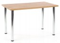 Halmar stół MODEX 120 kolor blat -MDF fornir dąb wotan, nogi - stal chrom 120x68 Halmar stół MODEX 120 kolor blat -MDF fornir dąb wotan, nogi - stal chrom 120x68
