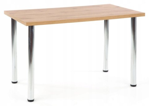 Halmar stół MODEX 120 kolor blat -MDF fornir dąb wotan, nogi - stal chrom 120x68 Halmar stół MODEX 120 kolor blat -MDF fornir dąb wotan, nogi - stal chrom 120x68