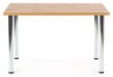 Halmar stół MODEX 120 kolor blat -MDF fornir dąb wotan, nogi - stal chrom 120x68 Halmar stół MODEX 120 kolor blat -MDF fornir dąb wotan, nogi - stal chrom 120x68