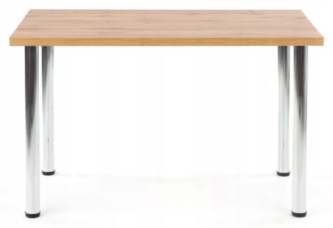 Halmar stół MODEX 120 kolor blat -MDF fornir dąb wotan, nogi - stal chrom 120x68 Halmar stół MODEX 120 kolor blat -MDF fornir dąb wotan, nogi - stal chrom 120x68