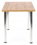 Halmar stół MODEX 120 kolor blat -MDF fornir dąb wotan, nogi - stal chrom 120x68 Halmar stół MODEX 120 kolor blat -MDF fornir dąb wotan, nogi - stal chrom 120x68