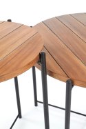 Halmar ława TANAKA S MDF+okleina jasny orzech / czarny stal malowana fi 40 Halmar ława TANAKA S MDF+okleina jasny orzech / czarny stal malowana fi 40