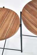 Halmar ława TANAKA S MDF+okleina jasny orzech / czarny stal malowana fi 40 Halmar ława TANAKA S MDF+okleina jasny orzech / czarny stal malowana fi 40