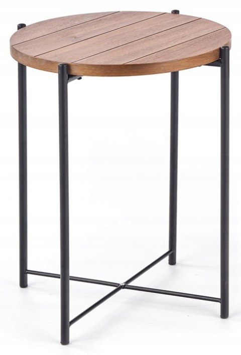 Halmar ława TANAKA S MDF+okleina jasny orzech / czarny stal malowana fi 40 Halmar ława TANAKA S MDF+okleina jasny orzech / czarny stal malowana fi 40